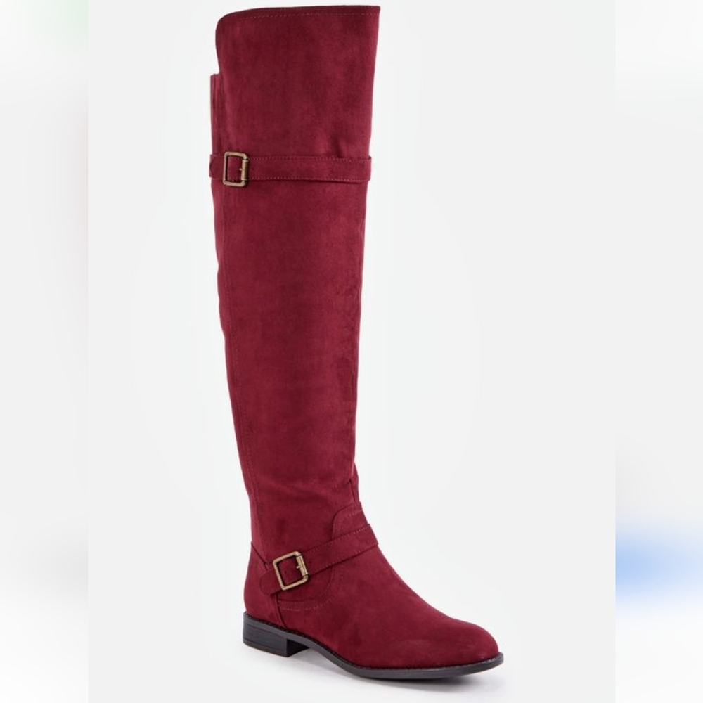 Just Fab size 8 Burgundy
